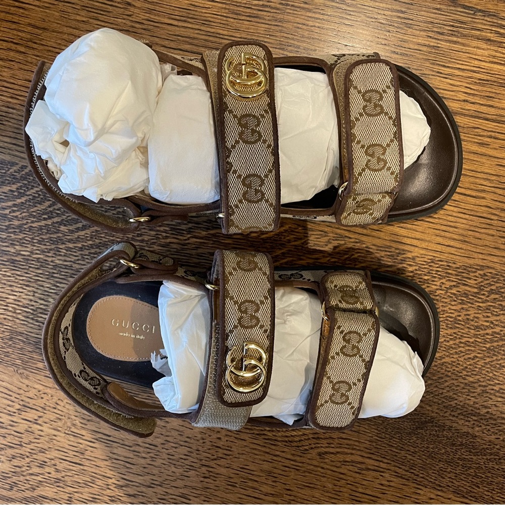 Gucci Monogram Dad Sandals